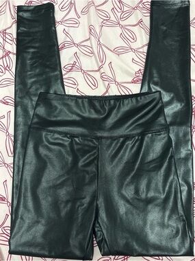 wild fable Shiny Black Faux Leather Leggings
